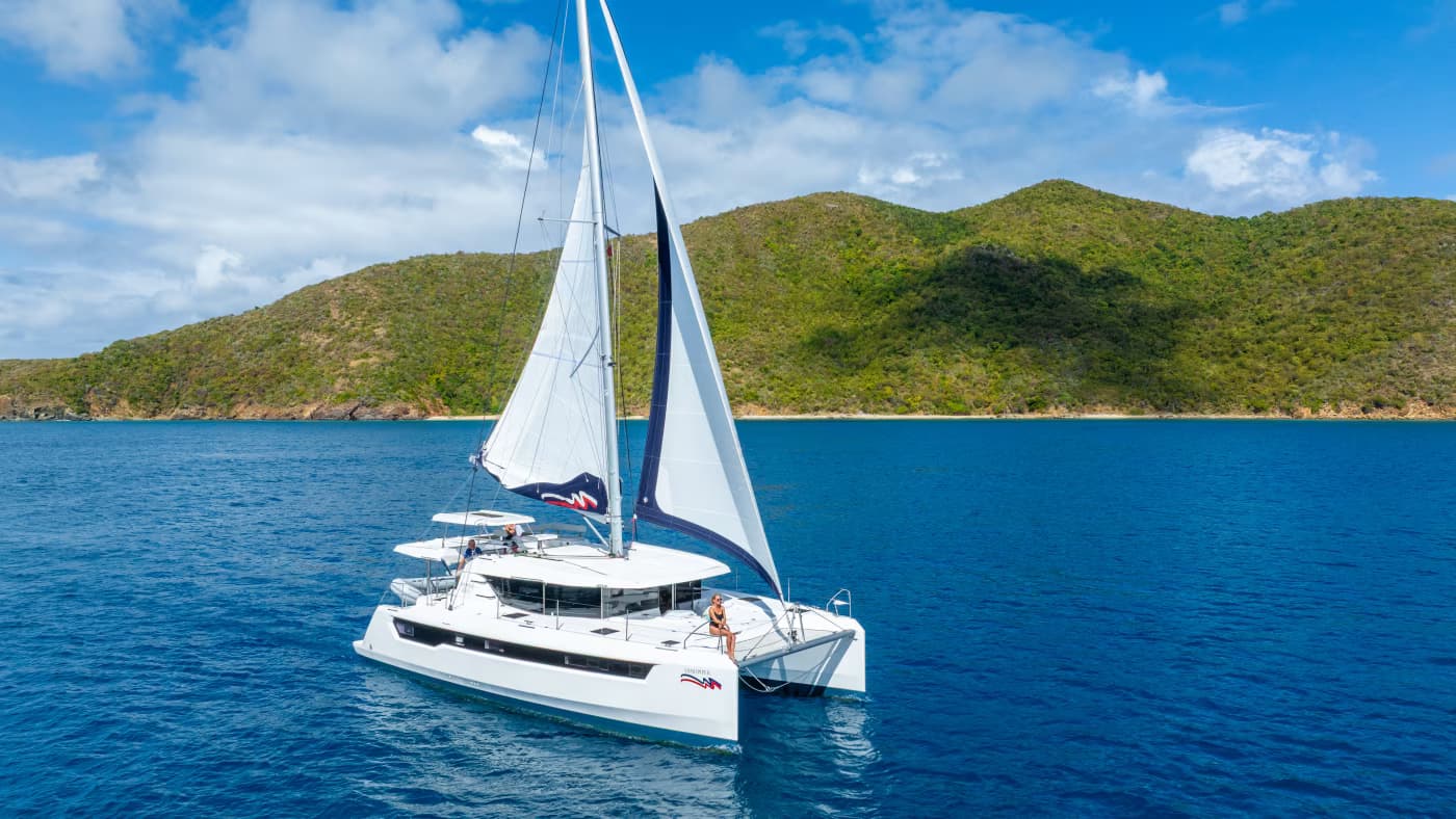 Sun Jay sailing in the British Virgin Islands